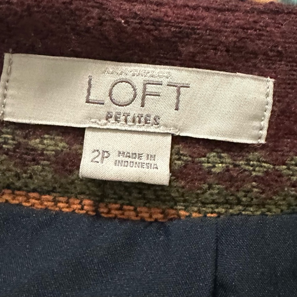 Vintage Loft Multicolor Earth Tones skirt size 2p - Picture 4 of 8